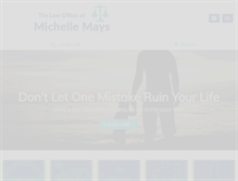 Tablet Screenshot of michellemayslaw.com